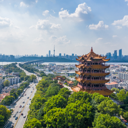 9 Airlines Wuhan Office in China